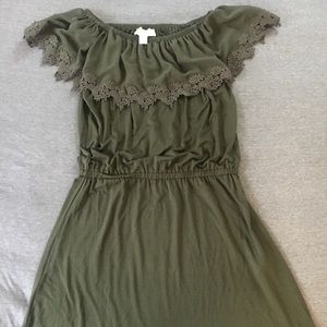 XS Michael Kors Olive Green Dress